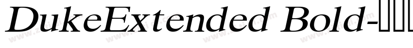 DukeExtended Bold字体转换